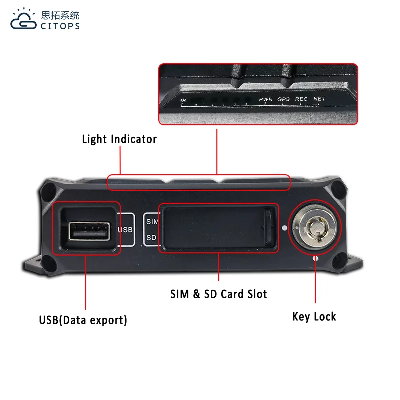 Backup Camera Trucks Vehicle Dvr 4 Channel Mobile Mdvr 4g Mini Gps Vehicle tracker Car Truck Bus Remote Monitoring Mdvr System