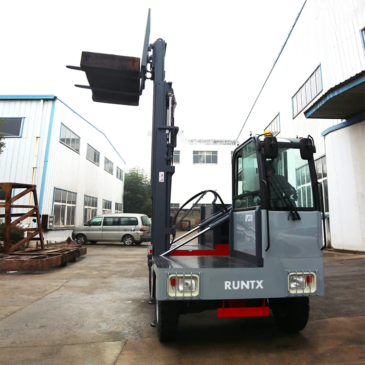 Runtx Engine 8 Ton 10 Ton Electric Side Loader Forklift Side Loading Forklift Truck with Hydraulic Positioner