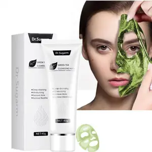 Wholesale 40g Blackhead Removal  Remove Acne Nose Deep Pore Cleaner Women Facial Mask Treatments Green Facial Mask Skin Care