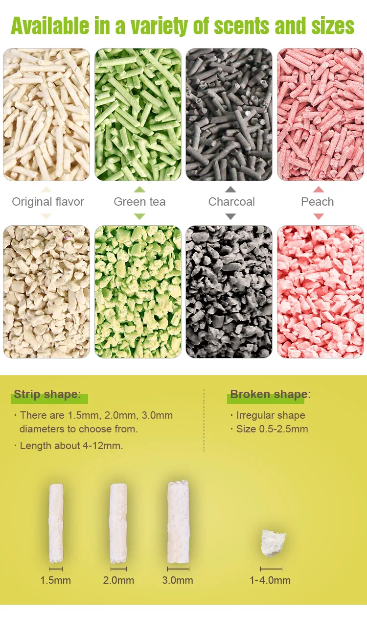 6l Tofu Cat Litter Quick Clumping Tofu Cat Litter High Quality Pea ...