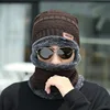 Conjunto de gorro de dos piezas - color café