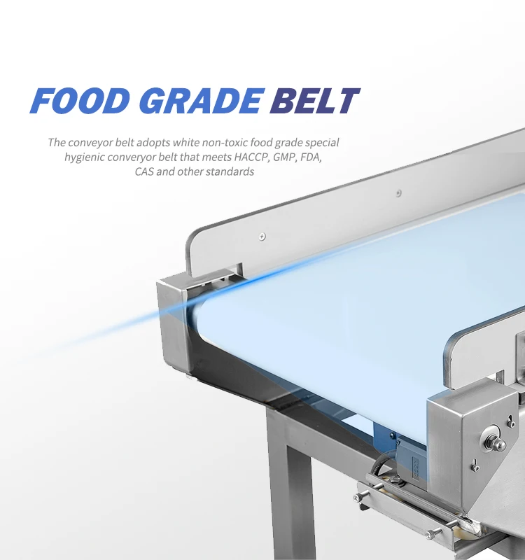 Tunnel belt conveyor Metal detector for food detection industry