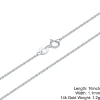 14K 1.1mm cable chain