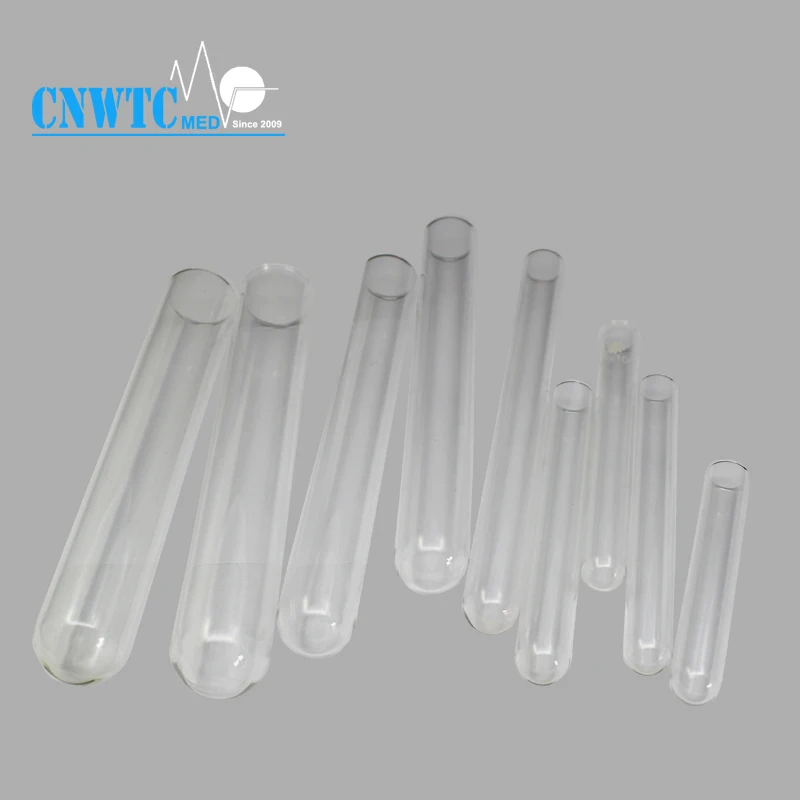 Borosil Quartz test Tube with Rim Flat Bottom test Tubes