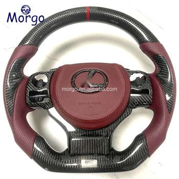 Leather Carbon Fiber Steering Wheel For Lexus Is Steering Wheel Fit