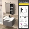 SKU-06-71 cm ceramic basin - grey cabinet