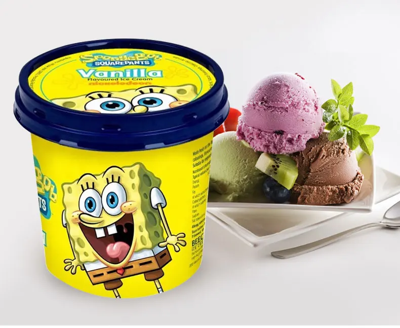 1000ml IML ice cream container .square- HONOKAGE