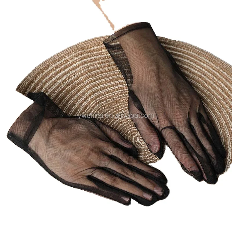 Короткие швейцарские сетчатые Свадебные перчатки