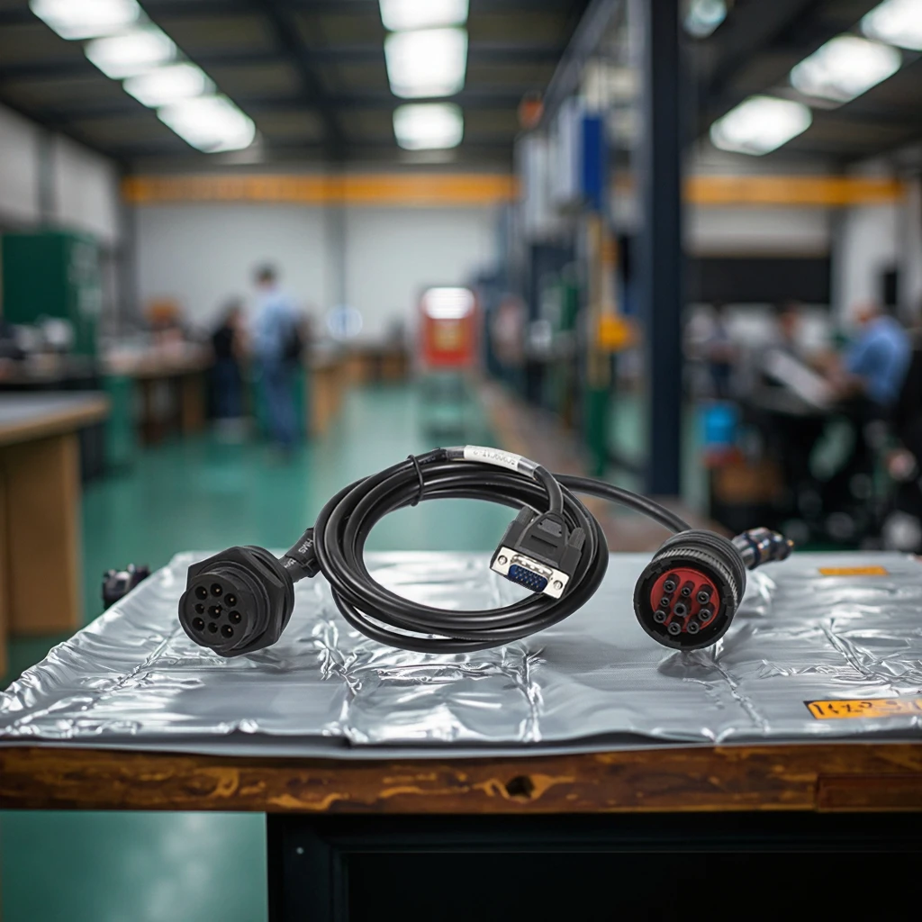 Custom Cables Circular J1939 9P Male Female Connector Wiring Harness Line