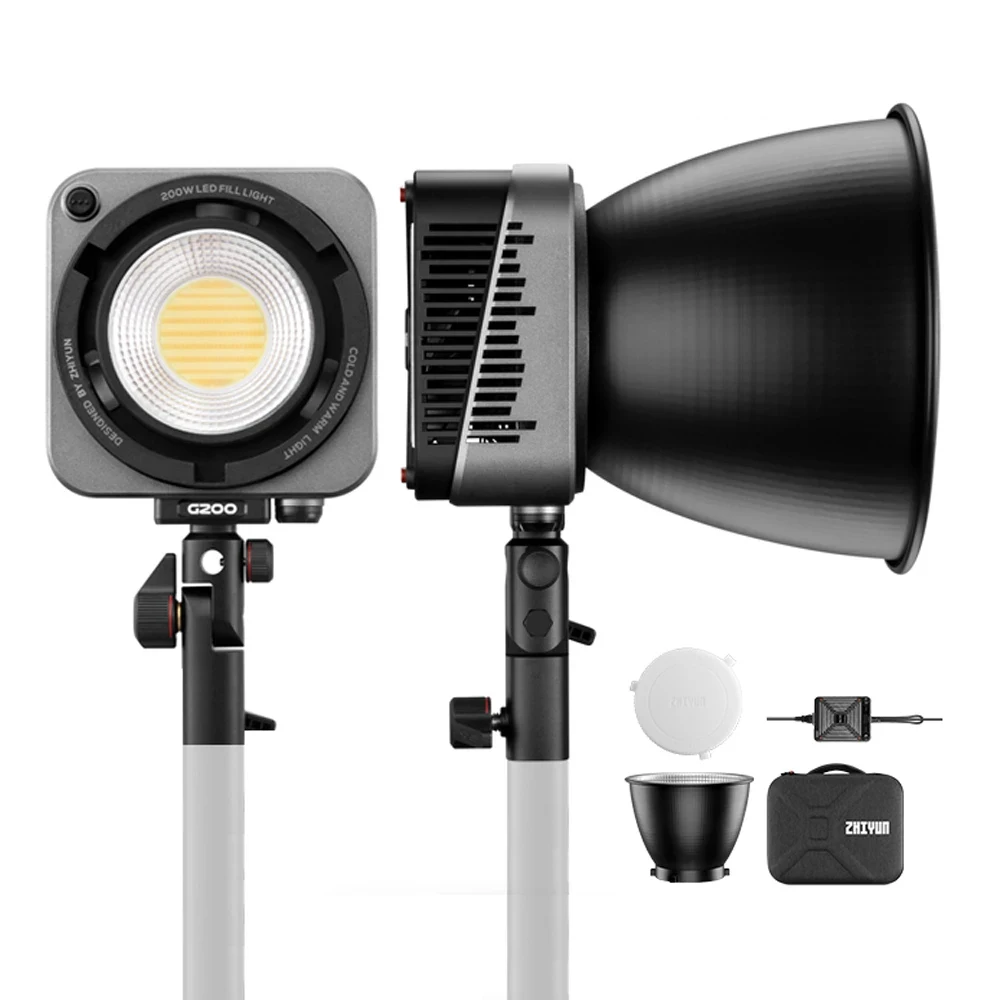Zhiyun Molus G200 200ws LED Video Light - Portable & App Control