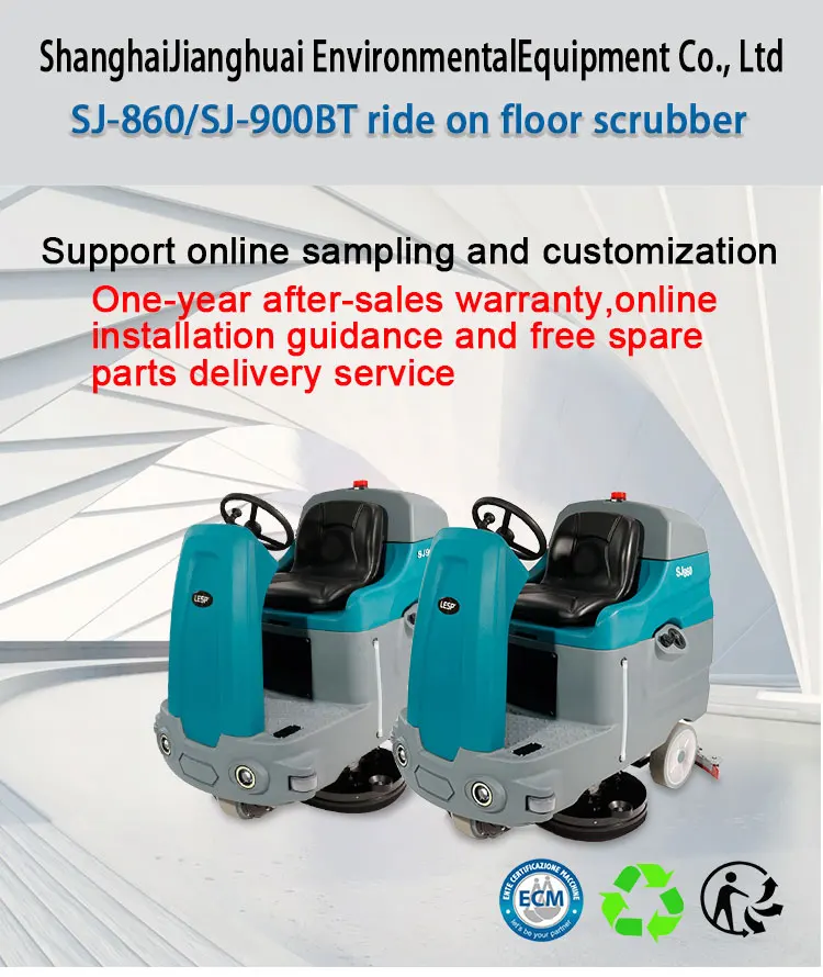 Sj900bt Standing Floor Scrubber Machine Floor Scrubber Machine Trade