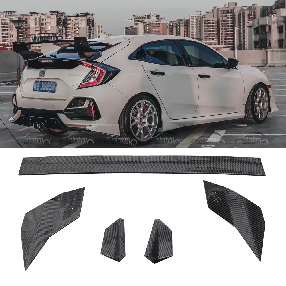 Spoiler Posteriore Ala Per Honda Civic Hatchback Type-R 10a Gen FK7 FK8 2016-2021 - ABS, Nastro 3M