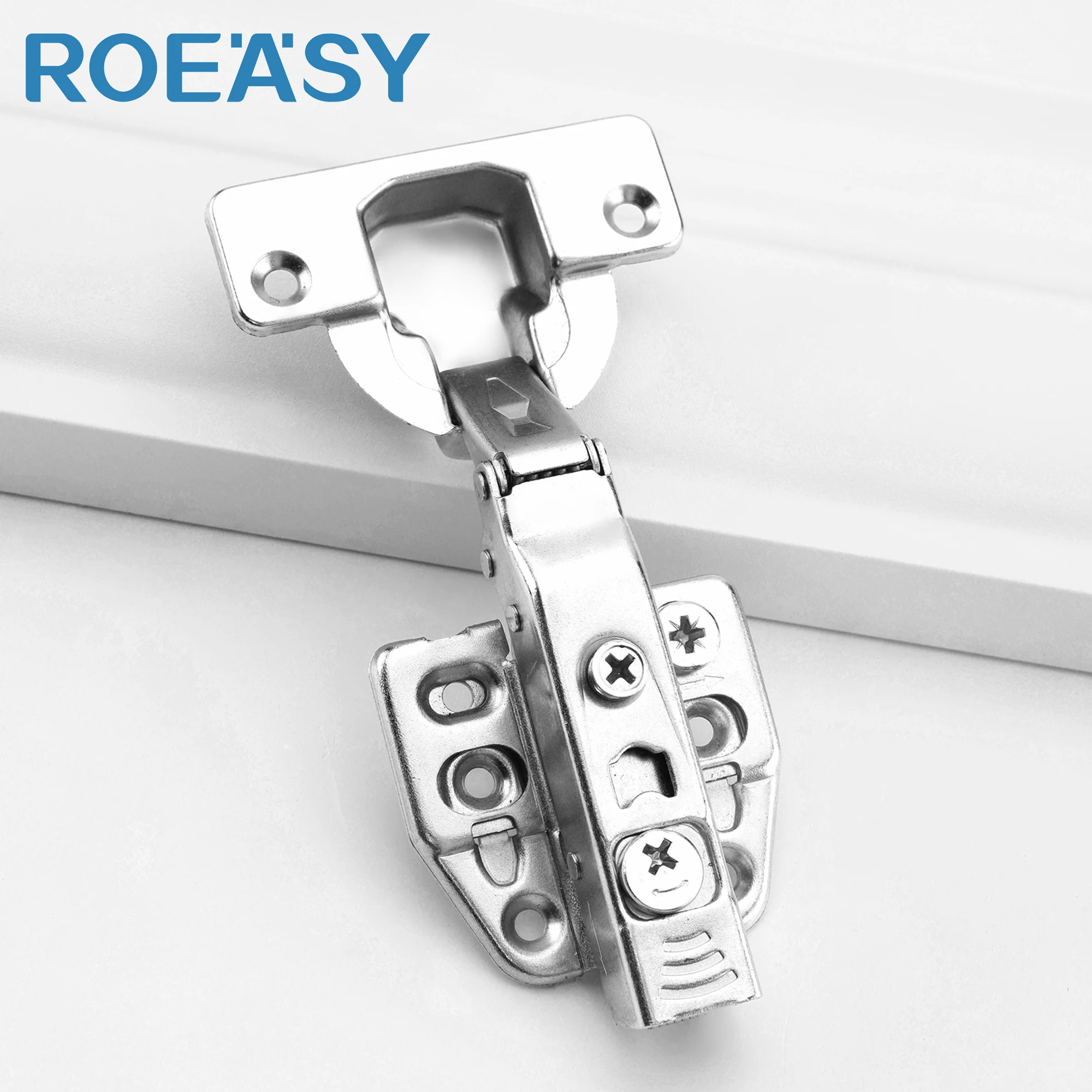 Clip-on 5 Holes Plate 40mm Cup Soft Close Hydraulic Cabinet Hinge for Kitchen