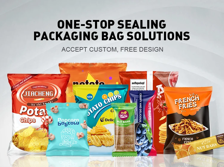 Snackable Packaging Custom Printed Edible Snack Food Packaging Pillow Pouches