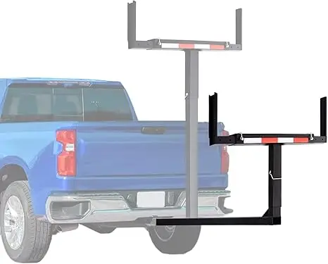 Truck Bed Extender Design Foldable Pick up Truck Bed Hitch Mount Extension Rack for Canoe Kayak Ladder Lumber