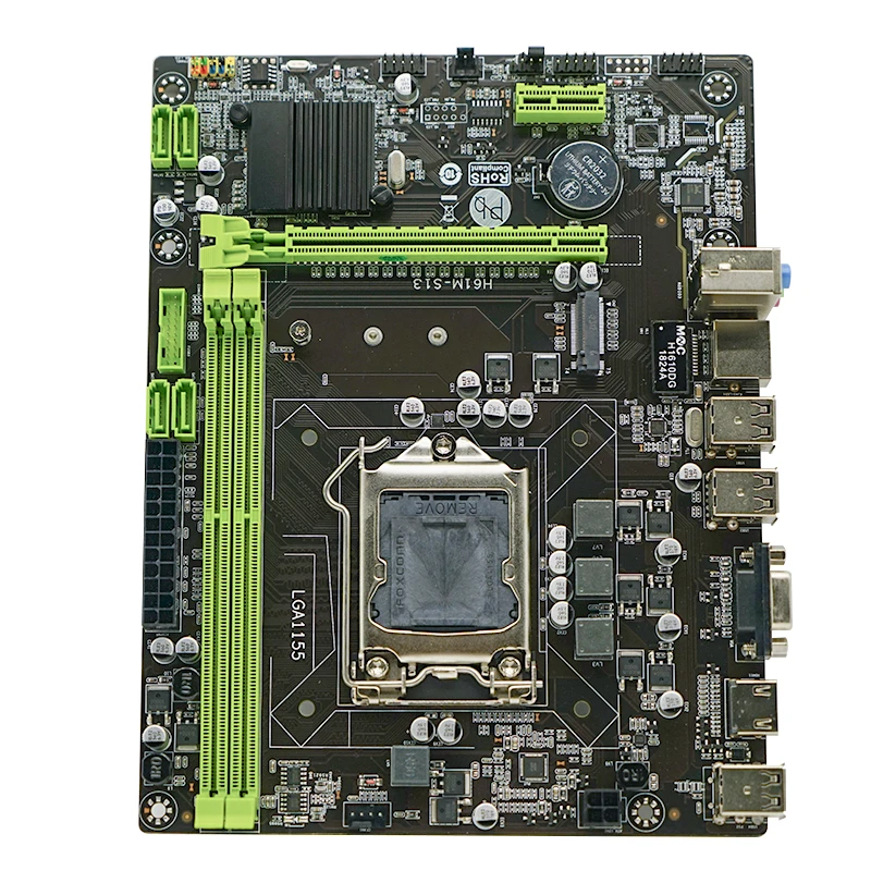 ソケットLGA1155デュアルDDR3 CPUコアi7 i5 i3 Pentium Celeron H61デスクトップマザーボード