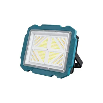 Solar LED Work Light Floodlight LED Camping Light  With 4 Foldable Solar Panel  Hook  for Camping Emergency