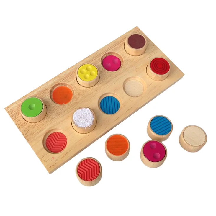 Colorful Tactile Matching Maze Toy Soft Touch Textures Matching Game Toy