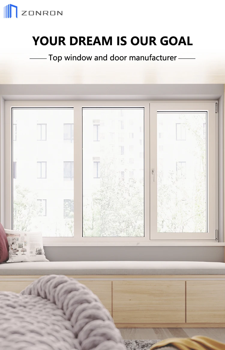 Zonron Aluminium Sliding Windows Metal Building Commercial Horizontal Sliding Design Philippines