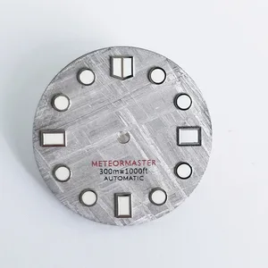 Custom Size Natural Grey Modified Universal Skx007 Mod Watch Faces NH35 NH36 Movement Meteorite Dial