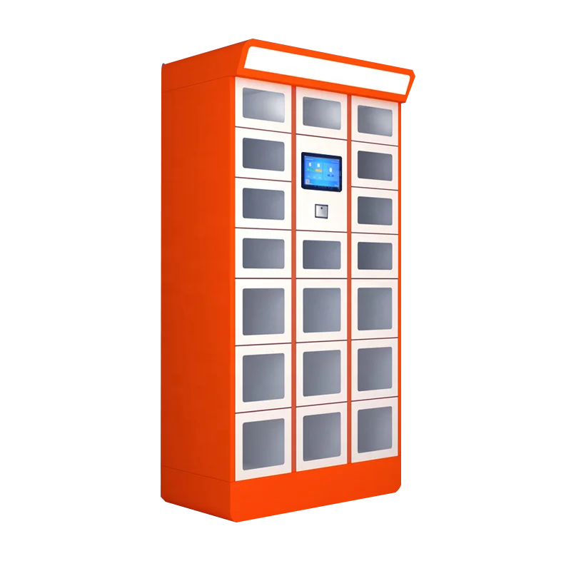 Refrigerated Heated Waterproof Smart Food Delivery Pickup Locker Fresh Food Locker With Touch Screen