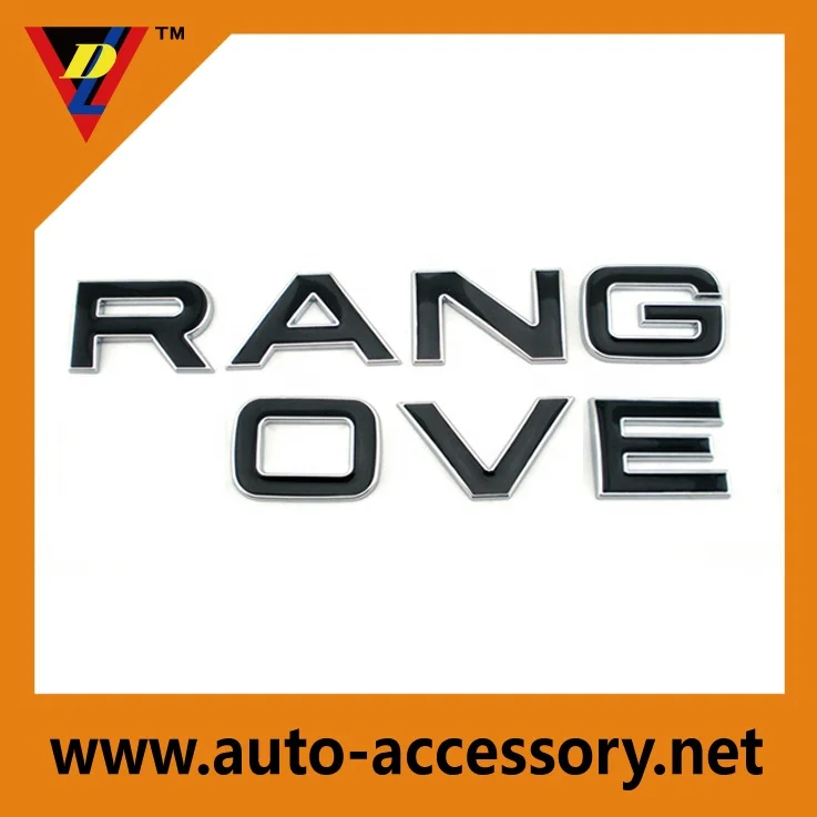 Custom 3D Chrome Logo Sticker with Letters & Numbers Compatible with Range Rover Auto Car Emblem Stickers