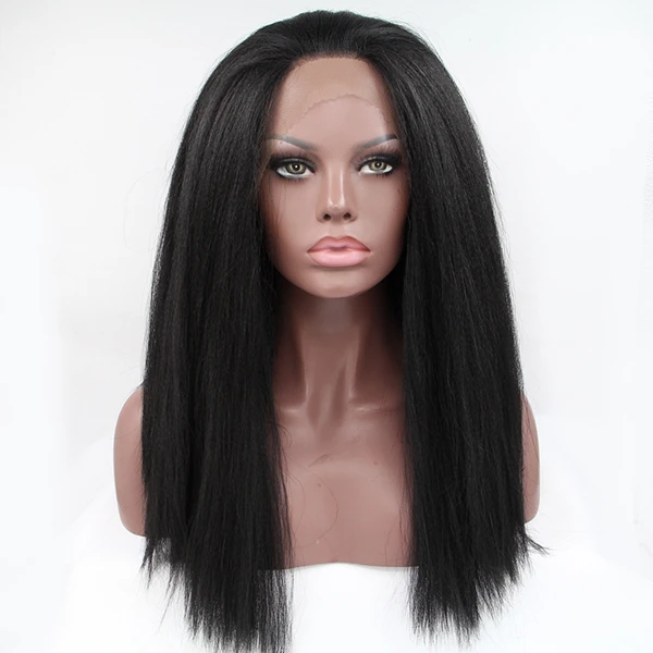 synthetic lace front wigs yaki