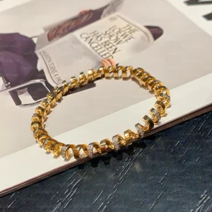 IGI-certified Laboratory-Grown 0.682ct Diamond 18K Yellow Gold Ladies' Vintage Wedding Gift Bracelet GEMLOVE Luxury Jewelry