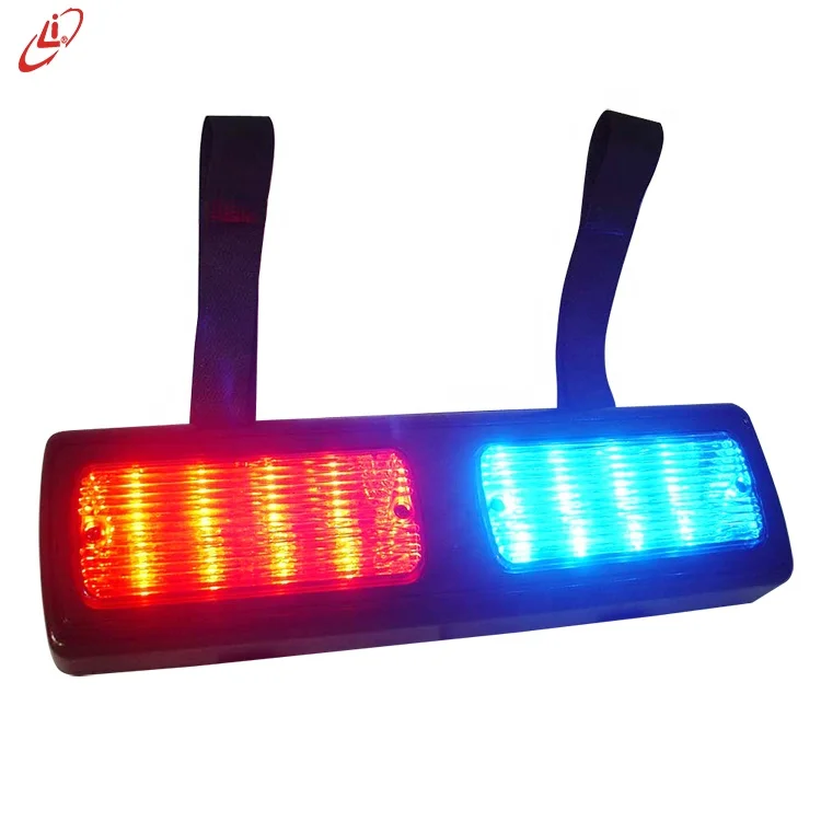 أضواء لوحة القيادة والغطاء الأمامي LED باللونين الأحمر والأزرق من LYAF بجهد 12 فولت