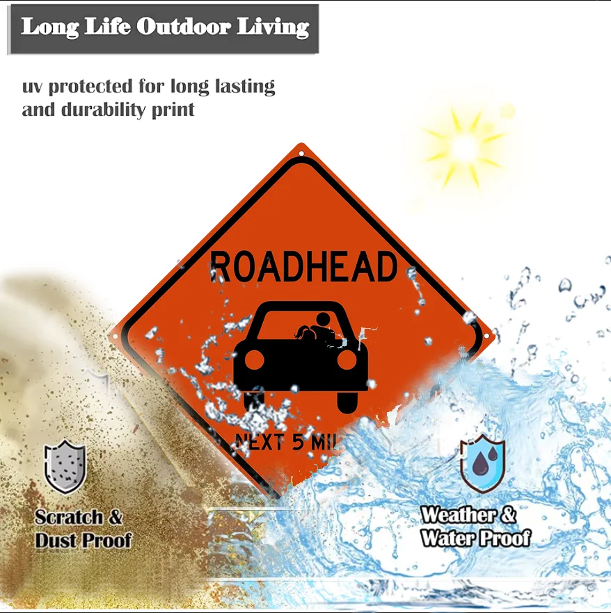 12" X 12"  Traffic Sign Steel/Aluminium Road Safety Poster and Road Sign Board