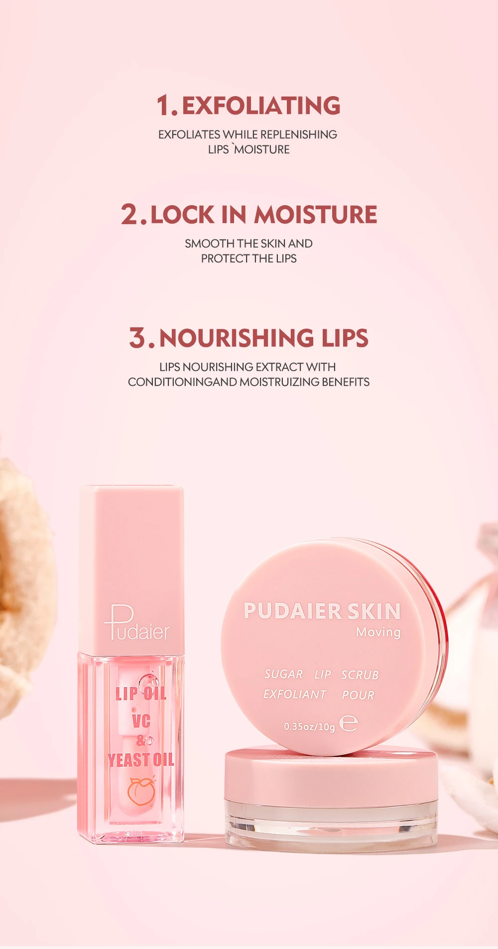 Wholesale Lip Balm And Scrub Treatment Oil Lip Care Sets Private Label