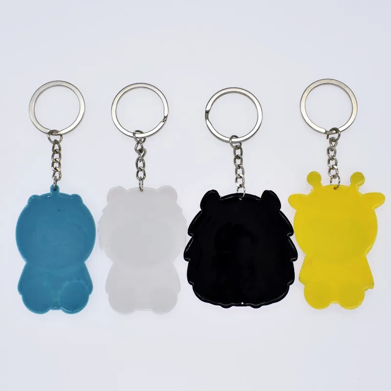 3D PVC Key Chain Women Gift Anime Cartoon Silicone Keychain