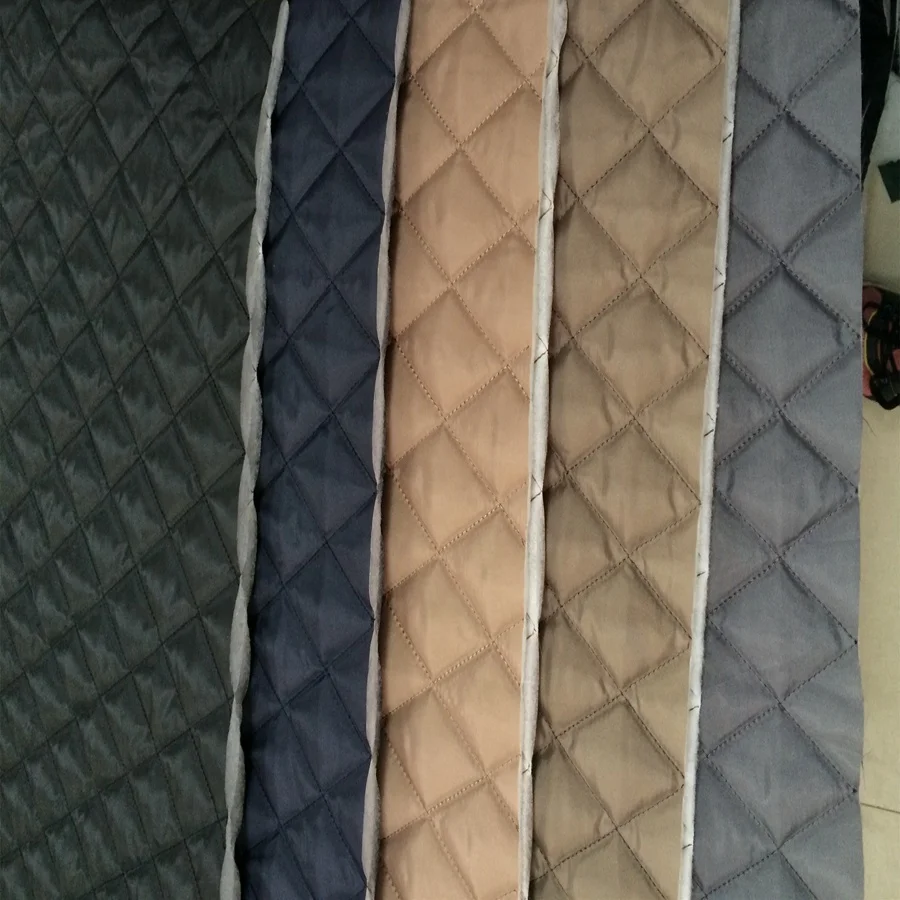 100% Polyester Diamond Ultrasonic Quilted Fabric - China Diamond Quilting  and Polyester Quilted Fabric price