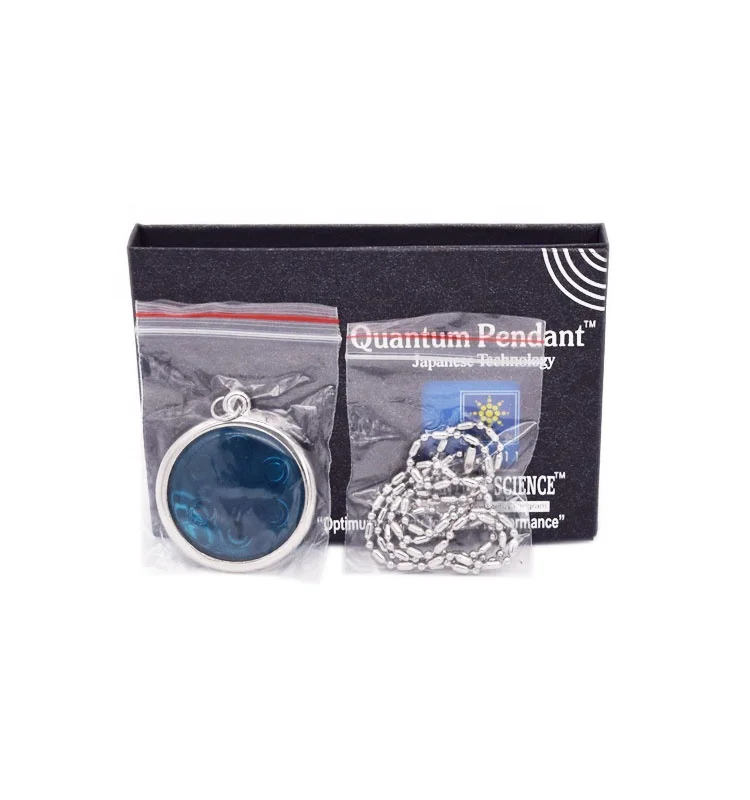 Custom Bio Chi Disc Quantum Jewelry Necklace Emf Blocker Anti Radiation Scalar Energy Pendants Negative Ion 5000 Nano Pendant