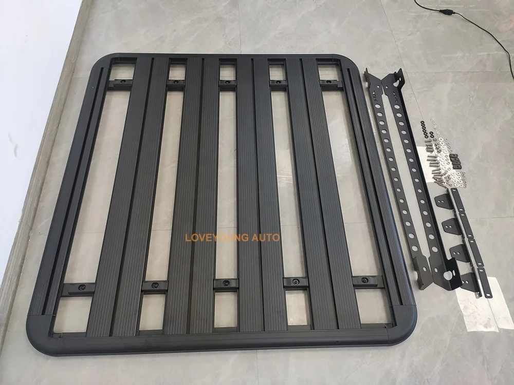 Universal Aluminum Platform Car Roof Rack Cargo Carrier for Toyota Land Cruiser 4Runner Jeep Wrangler JK