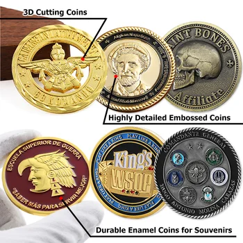 【値下げ】 チャレンジコイン 20年工場ゴールドシルバー真鍮コイン亜鉛合金金属チャレンジ