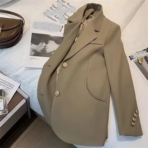 Women's Autumn Spring New Western Style Fashion Suit Female Long Sleeve Slimming Button Up