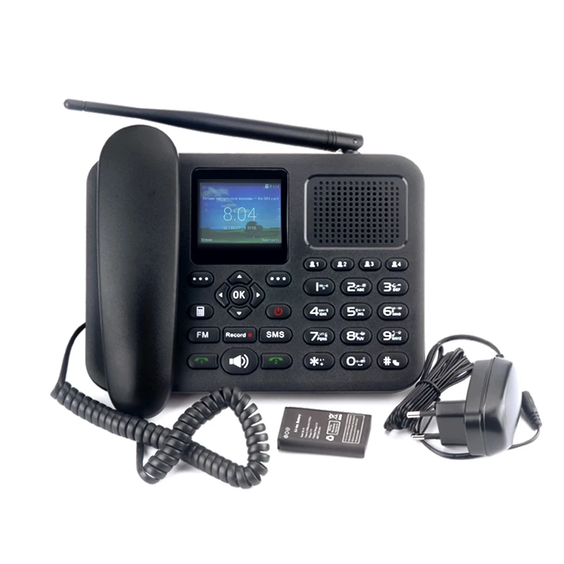 Home and Office 2G GSM Wireless Smart Desktop Phone FM Radio