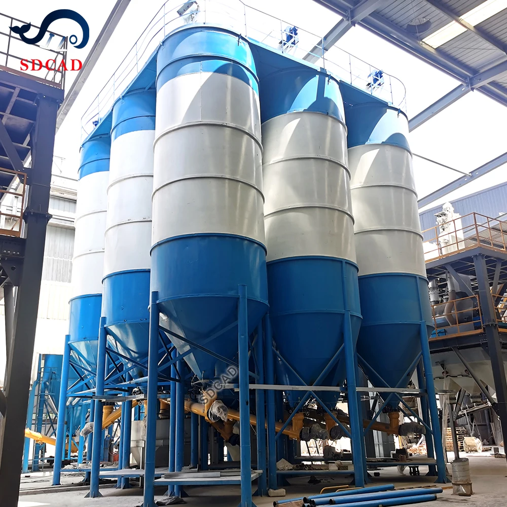 Smaller budget solution 1500 to 2000 ton cement silo with  4 columns or 4 legs truck discharge silo