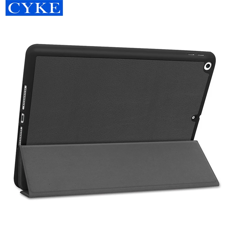 CYKE 9th 8th Generation Tablet Case Pu Leather 10.2 Inch Tpu Soft Shell Tablet Cover Pen Holder for Apple Ipad 9 8 10.2 2021