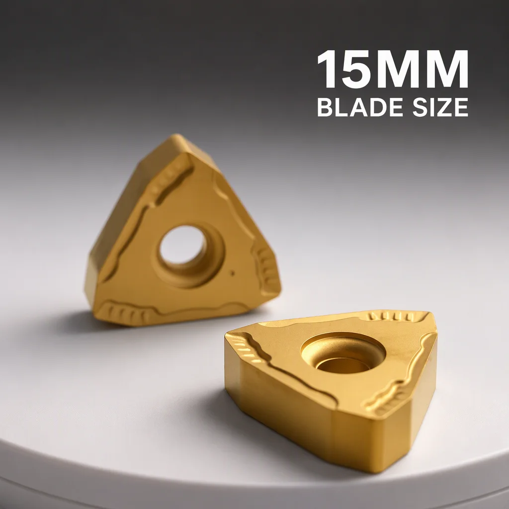 Durable Tungsten Carbide Triangle Bar Peeling Insert TNMX2208L-WPM 15mm Blade 0.5mm Thickness CVD/PVD Coated HRC83 OEM Available