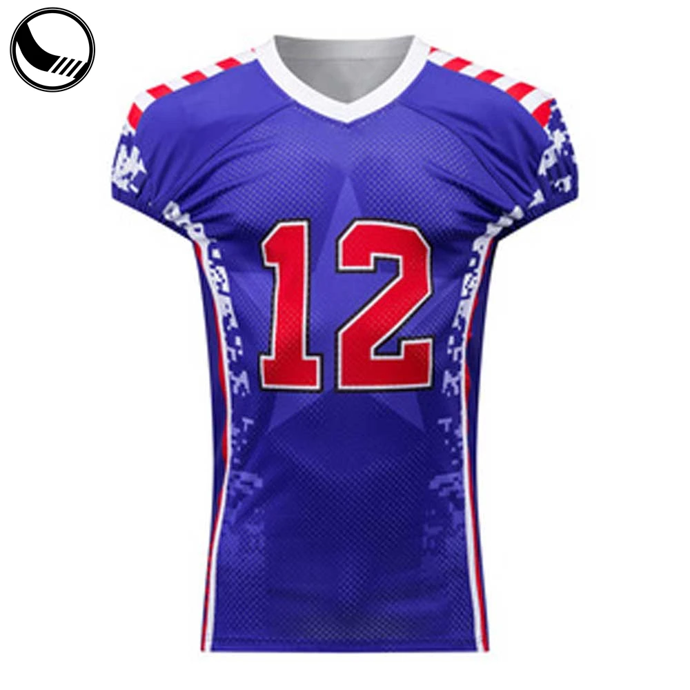 Parti av blanka mesh-tröjor med långa ärmar för amerikansk fotboll, luftiga och andningsbara