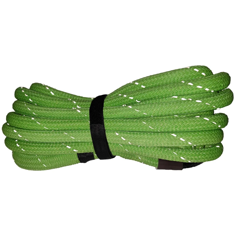 Светоотражающий кинетический буксировочный трос 25 мм 9 м сверхпрочный Двойной нейлоновый Плетеный с мягкой