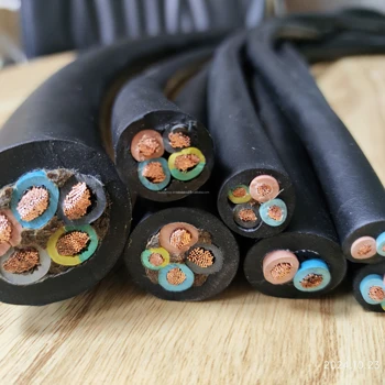 HUAQI Submersible Pump Cable Deep Water Rubber Cable H07RN-F H07RN8-F Braiding Cable