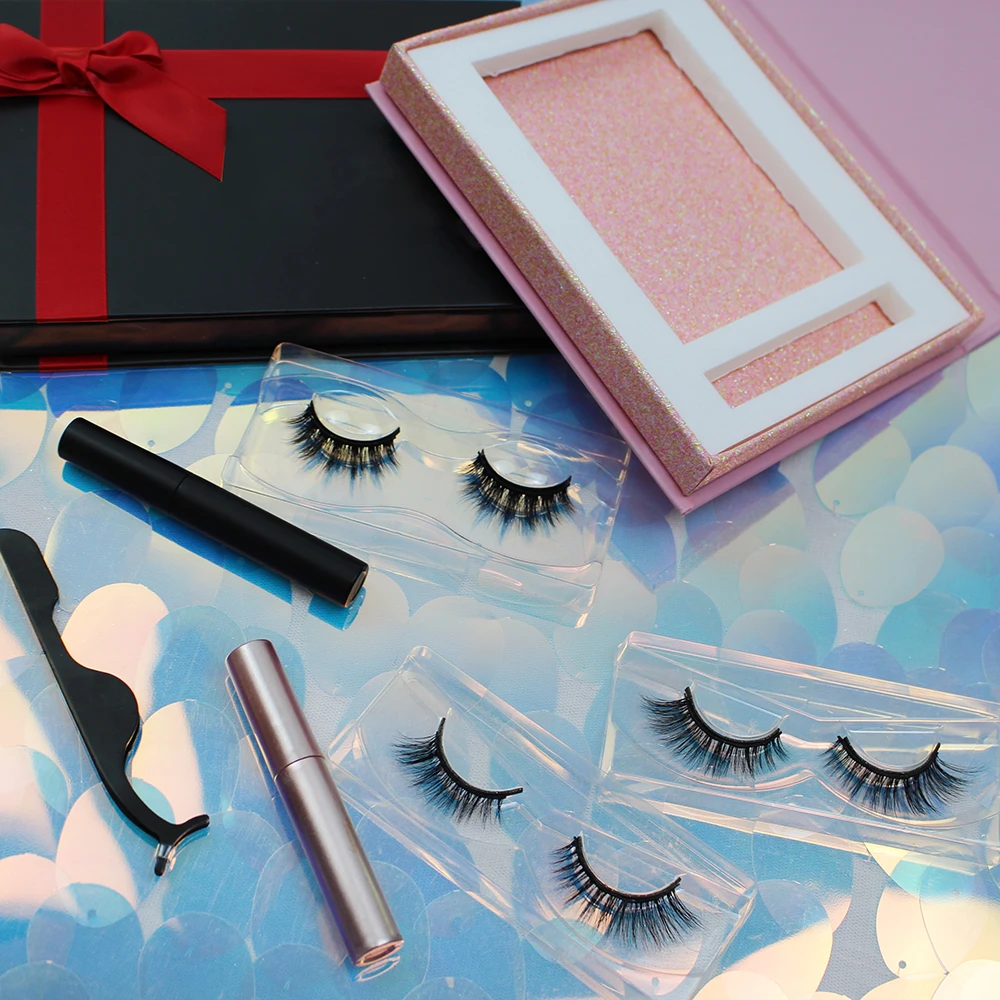 
 3d Магнитные ресницы с пинцетом и логотипом на заказ, поставщик норковых ресниц  