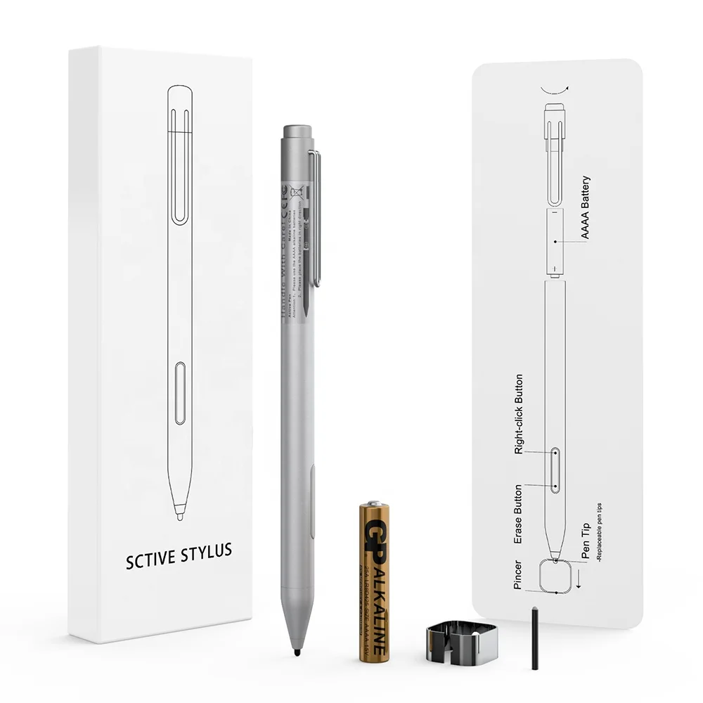 Лидер продаж на Amazon, стилус Surface Pro с 7 наконечниками для ручки, 2 минуты, автоматическое отключение ладони, 1024 уровня, стилус для Microsoft Surface, письмо, Note Draw