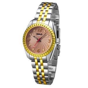 Classic Luxury Ladies' Quartz Watch with Ronda Movement, 18mm Stainless Steel Band, and Diamond Accents.