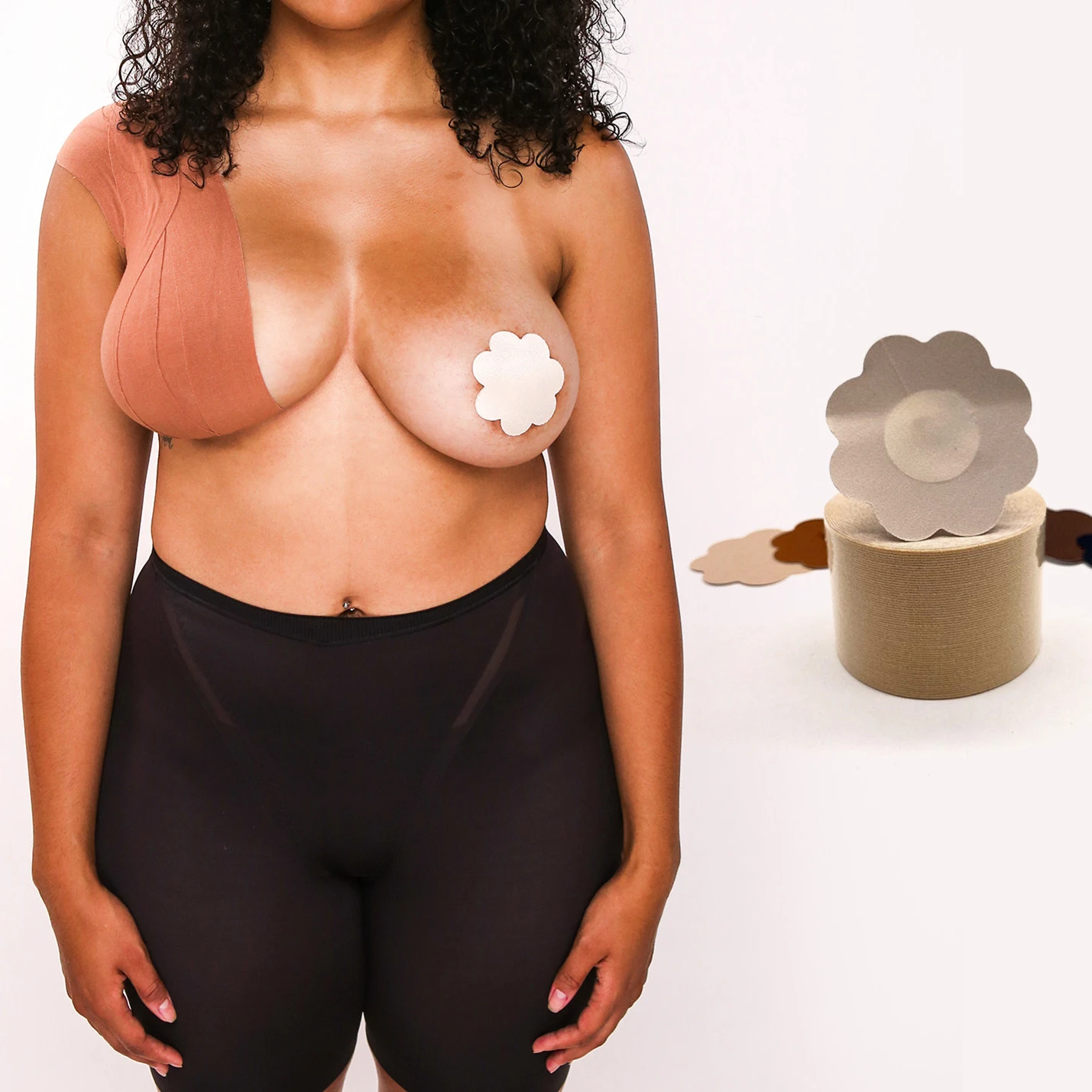 sachin and babi light blue dress How to use boob tape for backless dresses... ✔️ Add nipple covers ✔️ Apply  tape in the right direction ✔️ Avoid moisturiser before applying This  method gives the cleanest and most lifted main image 0