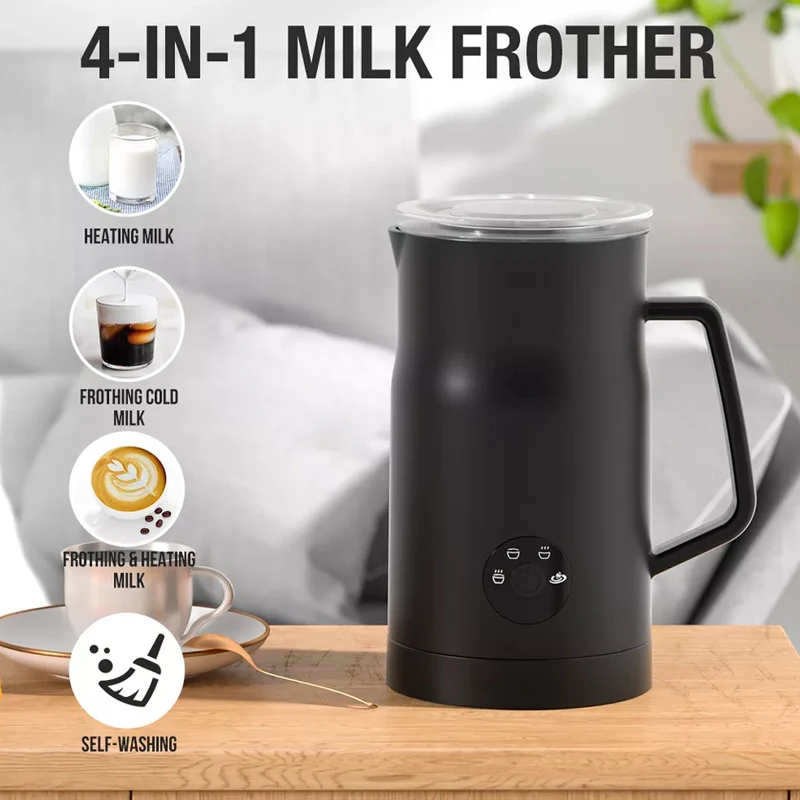 Hot Coffee Foam Maker 4in1 Hot Chocolate Foamer Machine Automatic