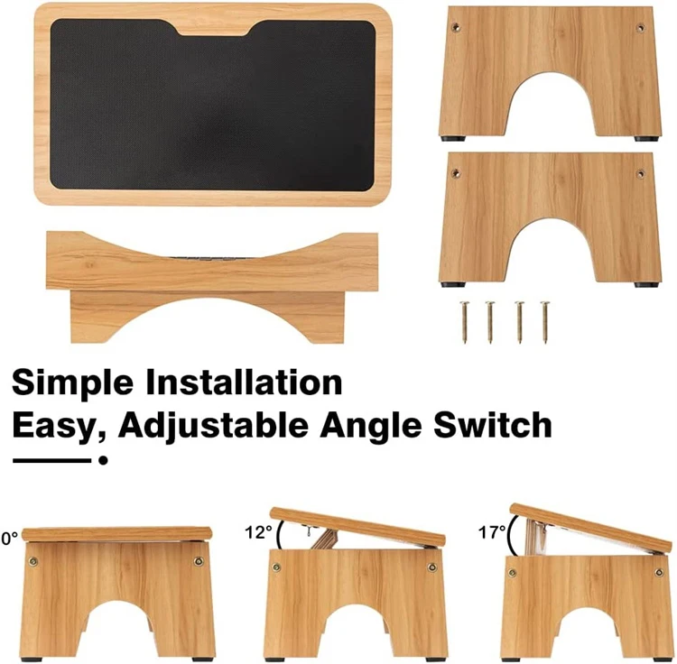 Incline Ergonomic Foot Stool Relieves Swelling One Step Stool With Non ...